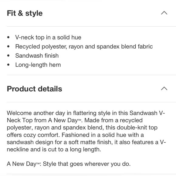 NWOT A New Day Sandwash Sweatshirt V Neck Pull Over Light Green Small Athleisure - Picture 11 of 11